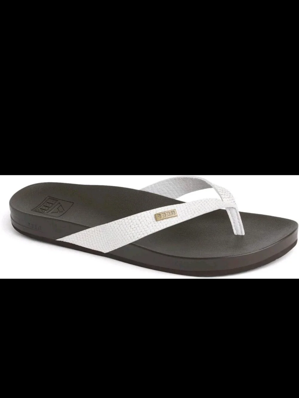 REEF Cushion Court Women's Flip Flop Brown Sassy - Molded Cushion Footbed, Arch